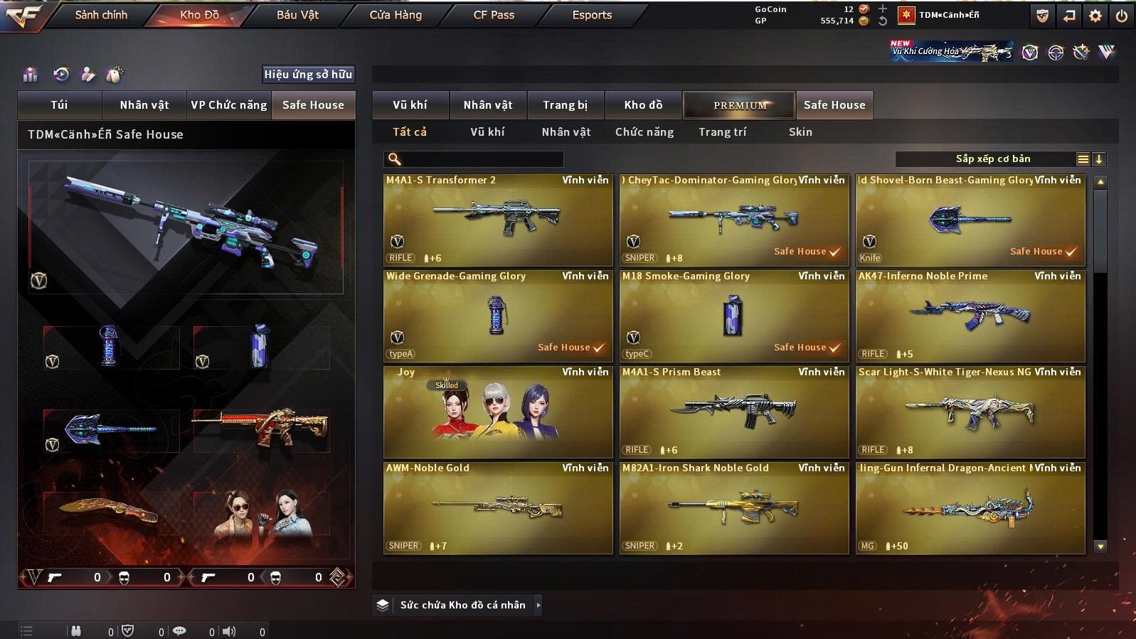 Set Glory Gaming cỏ